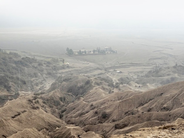 Paisaje alrededor del monte Bromo en Java