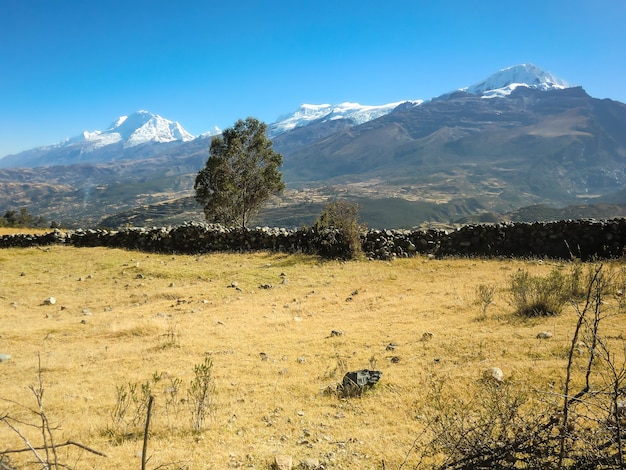 Paisaje en el altiplano de los Andes Peruanos