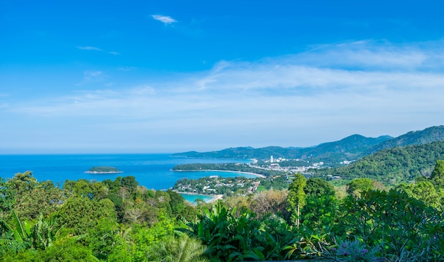 Paisaje andaman de phuket. Playa Patong, Playa Karon, Playa Kata