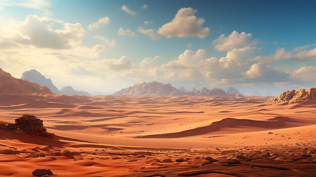 Paisaje árido Dunas del desierto Terreno arenoso Paisajes secos Desolación arenosa