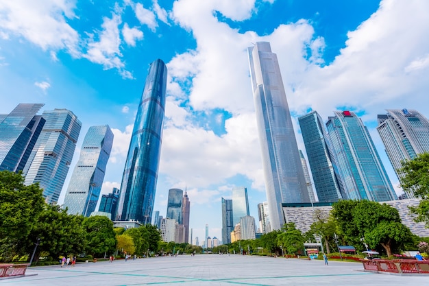 El paisaje arquitectónico de la ciudad I y el hermoso horizonte