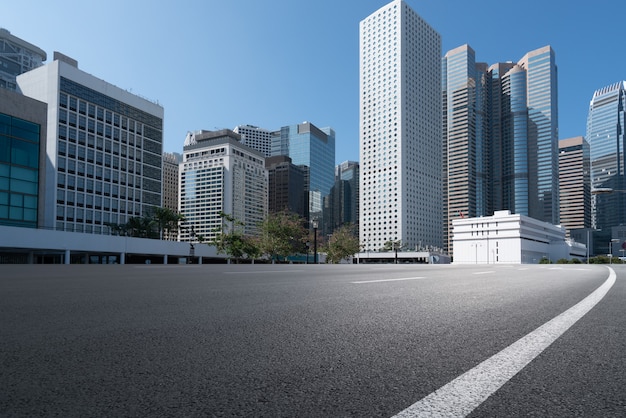 El paisaje arquitectónico urbano moderno de Hong Kong