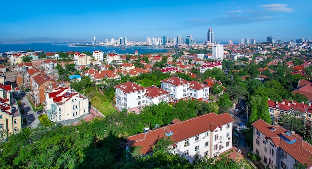 Paisaje arquitectónico urbano de Qingdao, China