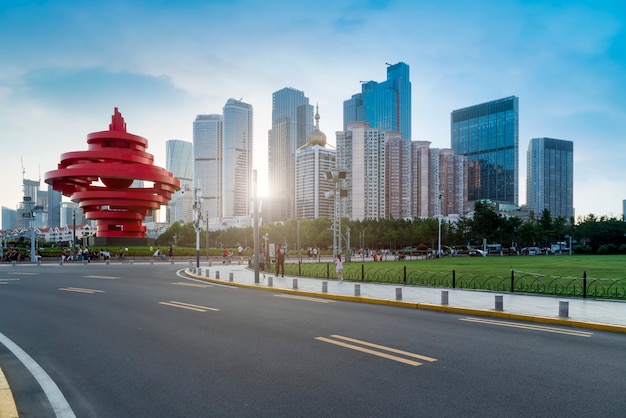 Paisaje arquitectónico urbano en Qingdao