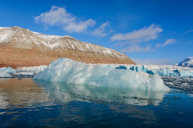 Paisaje ártico glaciar