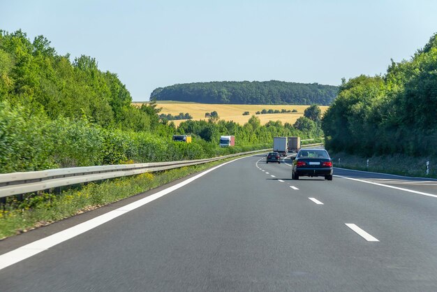 paisaje de autopista en Alemania