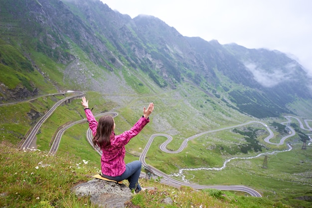 Foto paisaje de la autopista transfagarasan