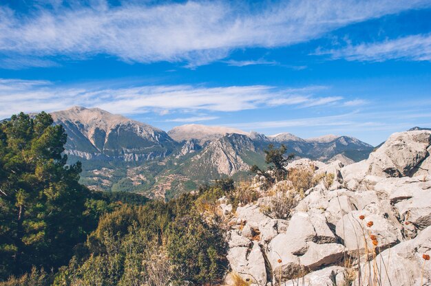 Paisaje de belleza en las montañas