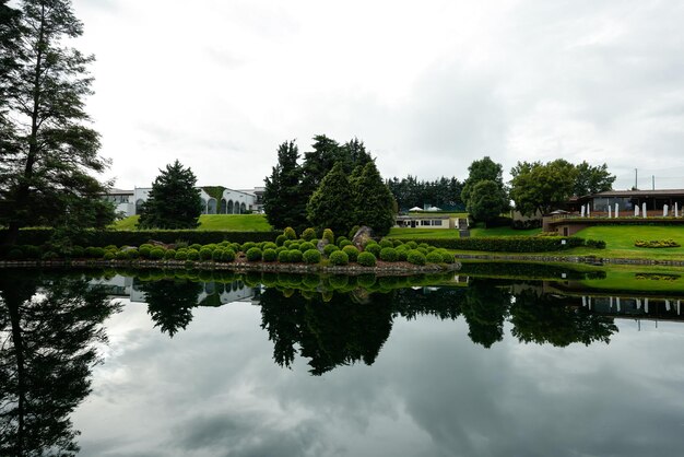 Foto paisaje del campo de golf