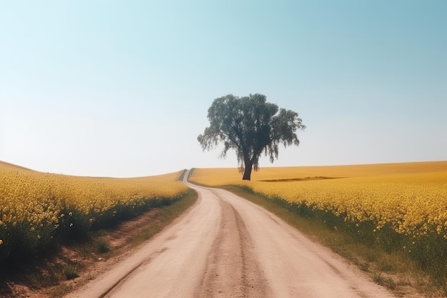 Paisaje de campos de campo