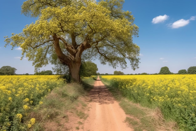 Paisaje de campos de campo