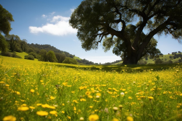 Paisaje de campos de campo