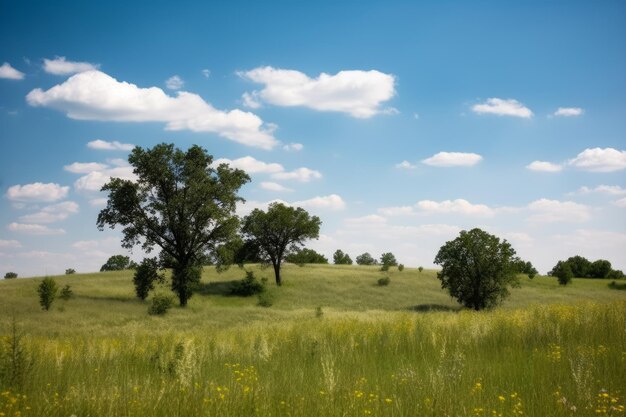 Paisaje de campos de campo