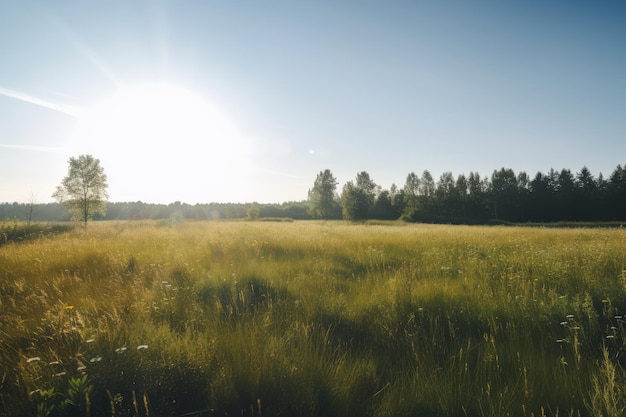 Paisaje de campos de campo