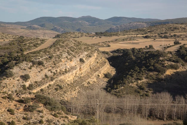 Paisaje cerca de Nuévalos Aragón España