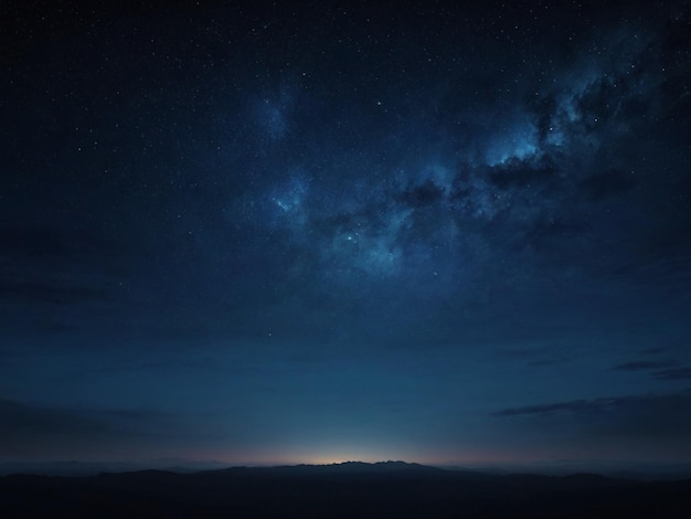 Paisaje del cielo al amanecer con nubes y chispas del amanecer