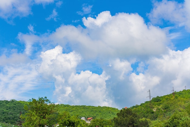 Foto paisaje de cielo con cúmulos