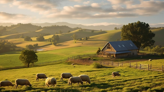 Un paisaje con cielo y tierra.