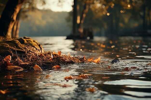 paisaje cinematográfico estilo otoñal