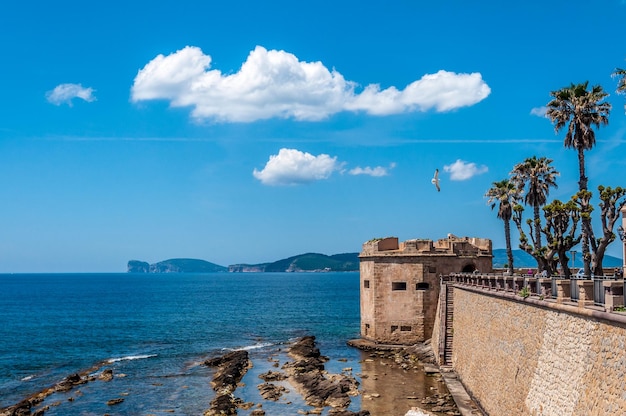 Paisaje de la ciudad de Alghero Cerdeña