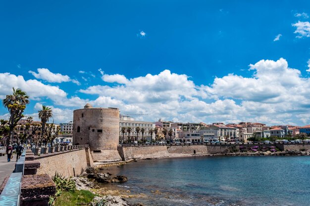 Paisaje de la ciudad de Alghero Cerdeña