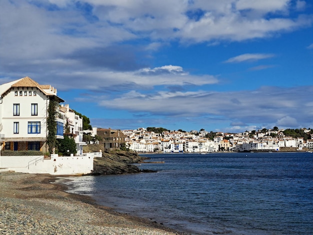 Paisaje de la ciudad costera