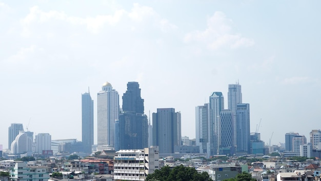 Paisaje de la ciudad moderna en Bangkok Tailandia