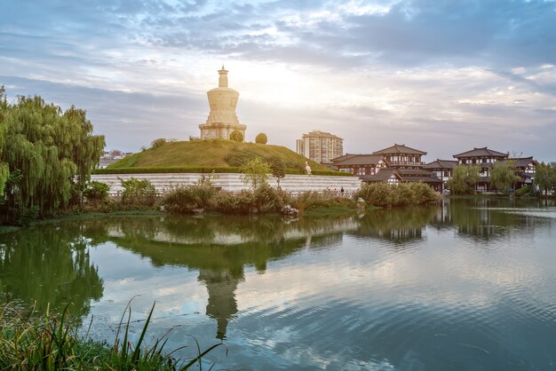 Paisaje de la ciudad natal de Suqian Xiang Wang