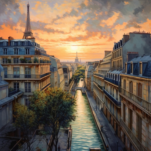 paisaje de la ciudad de París