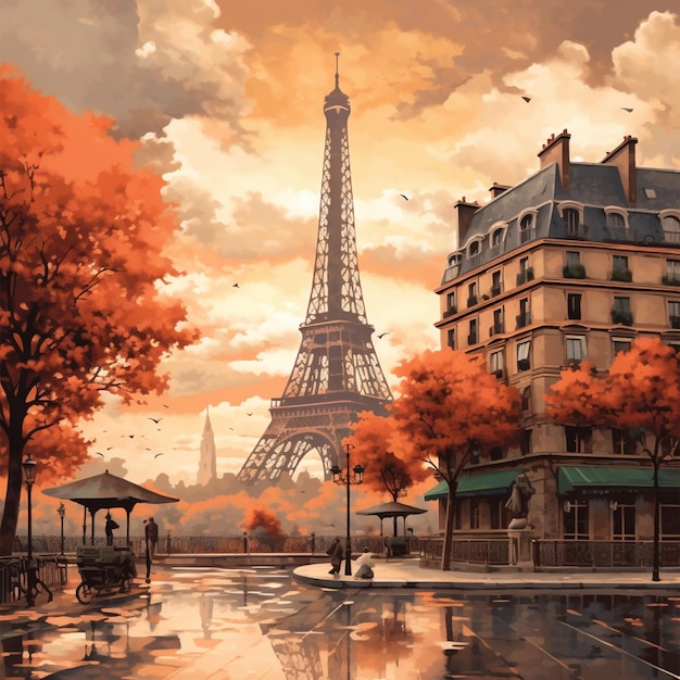 paisaje de la ciudad de París