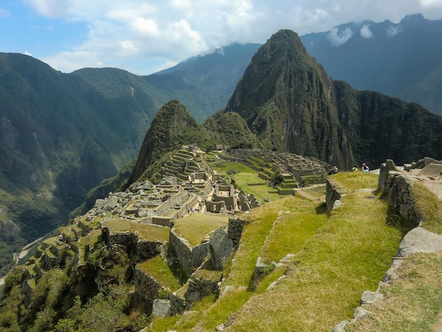 Paisaje de la ciudadela de Machu Picchu en Cusco - Perú