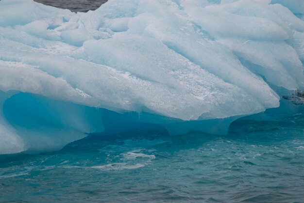 Paisaje congelado salvaje Península Antártica La Antártida