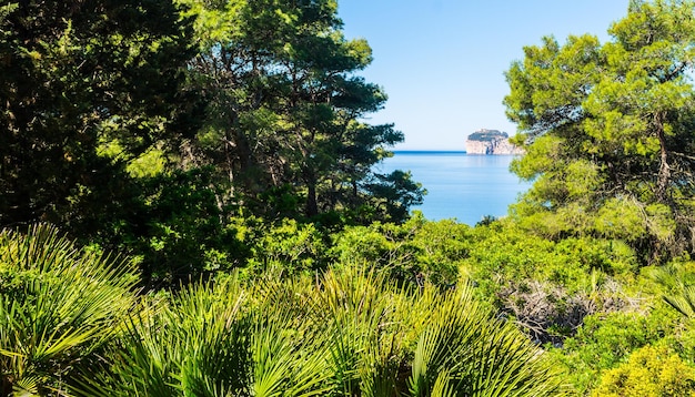 Paisaje de la costa de Capo Caccia en Cerdeña