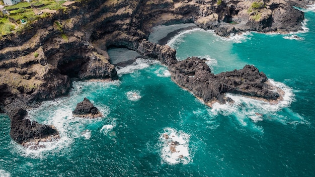 Paisaje de la costa del océano