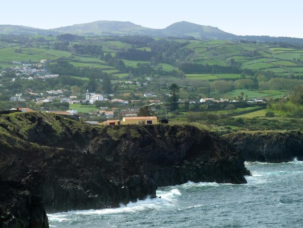 Foto paisaje costero de las azores