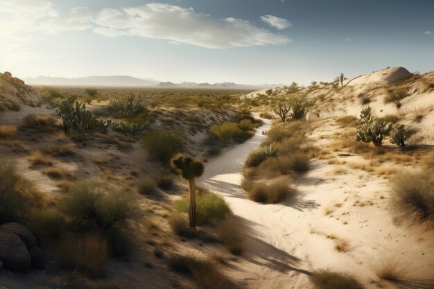 Paisaje desértico mexicano Generar IA