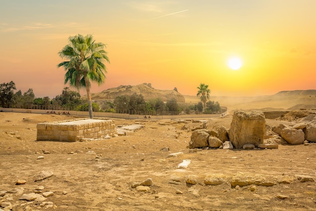 Paisaje del desierto de Egipto