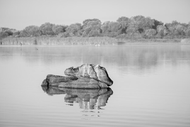 Paisaje en el embalse de Molano España