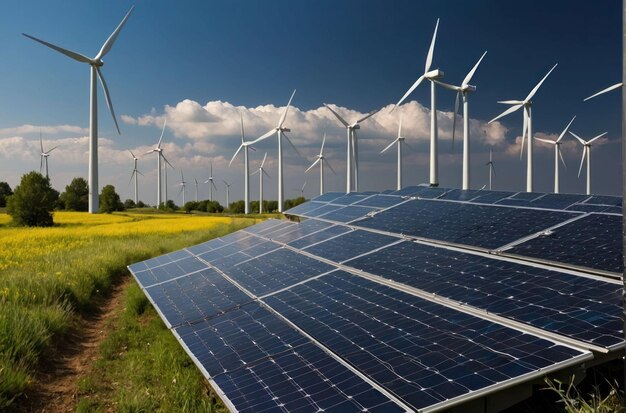 Foto paisaje de las energías renovables