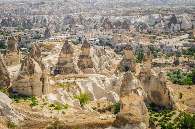 Paisaje extraño de Capadocia, Turquía.