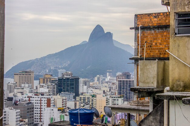 Paisaje de la favela de Cantagalo