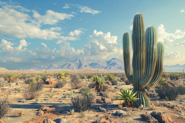 Paisaje de fondo del desierto