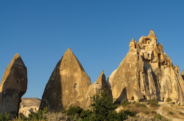 Paisaje de formaciones geológicas en Capadocia Turquía