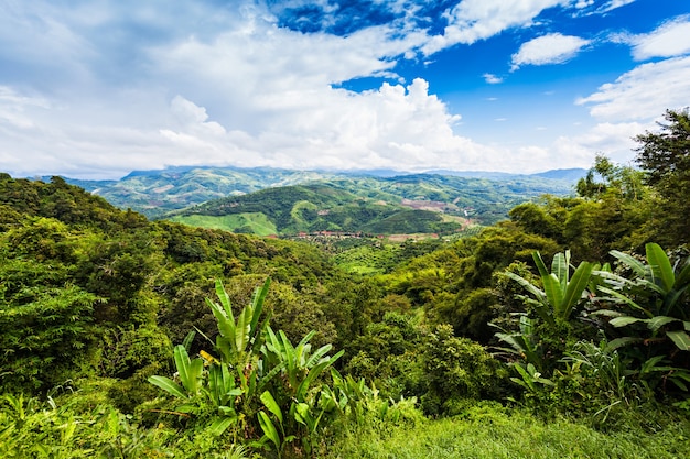 Paisaje de la frontera de Tailandia y Myanmar, en el norte de Tailandia