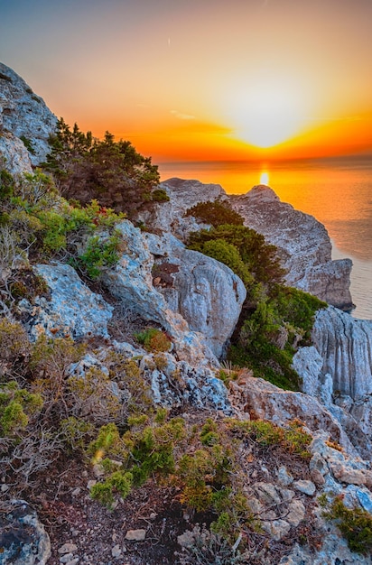 Paisaje del golfo de capo caccia