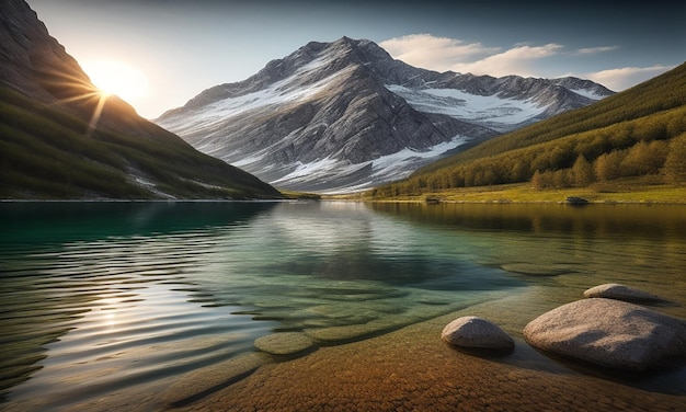 Paisaje hermoso fondo con la naturaleza