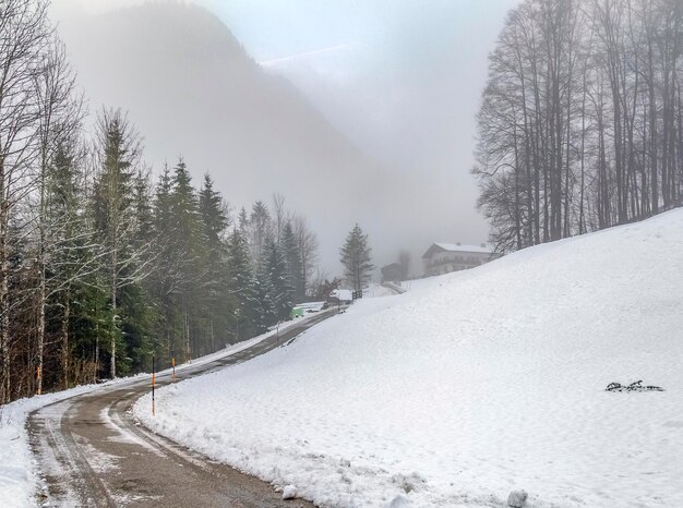 Paisaje invernal de Baviera