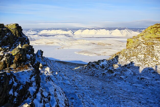 paisaje invernal isla olkhon, lago baikal viajes rusia