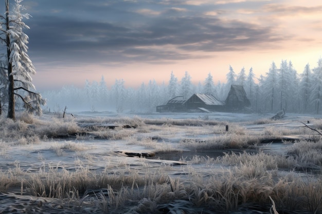 Paisaje de invierno Temporada de invierno frío heladas mañana frescura diciembre winnye vida cotidiana temporada de invierno copos de nieve nevadas Temperatura del aire frío