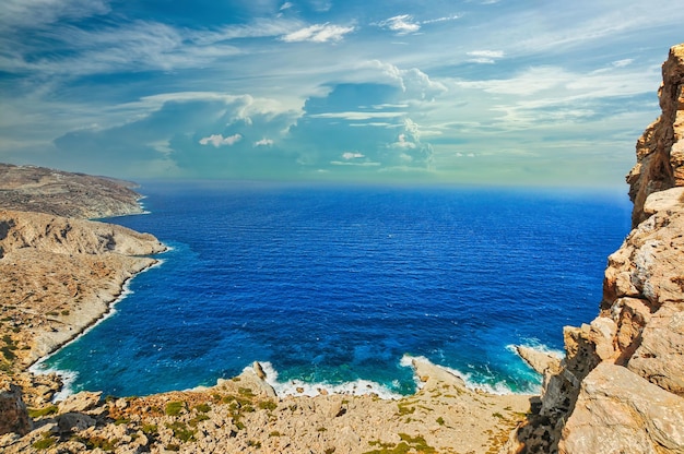 Paisaje de la isla Folegandros Grecia Cyclades